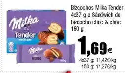Cash FROIZ Bizcochos Milka Tender o Sándwich de bizcocho choc & choc oferta