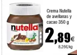 Cash FROIZ Crema Nutella de avellanas y cacao oferta
