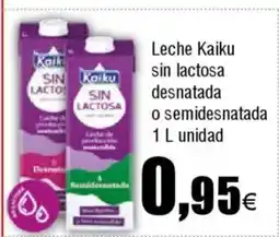 Cash FROIZ Leche Kaiku sin lactosa desnatada o semidesnatada oferta