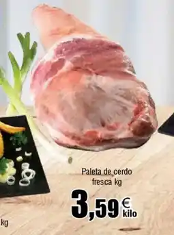 Cash FROIZ Paleta de cerdo fresca oferta