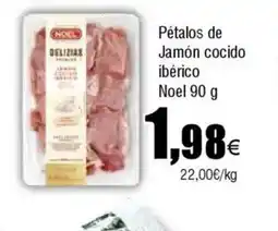 Cash FROIZ NOEL Pétalos de Jamón cocido ibérico oferta