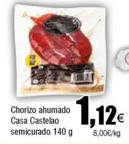 Cash FROIZ Chorizo ahumado Casa Castelao semicurado oferta