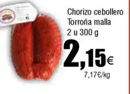 Cash FROIZ Chorizo cebollero Torroña malla oferta