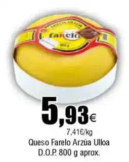Cash FROIZ Queso Farelo Arzúa Ulloa D.O.P. oferta