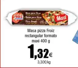 Cash FROIZ Masa pizza Froiz rectangular formato maxi oferta