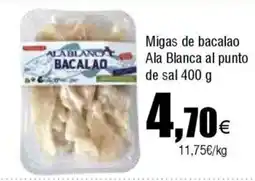 Cash FROIZ Migas de bacalao Ala Blanca al punto de sal oferta