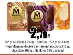 Cash FROIZ Frigo Magnum double 3 u Hazelnut nocciola chocolate o Sunlover oferta