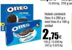 Cash FROIZ Helado sándwich Oreo o mini Oreo oferta