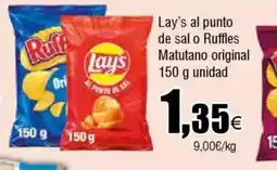 Cash FROIZ Lay's al punto de sal o Ruffles Matutano original oferta