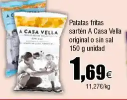 Cash FROIZ Patatas fritas sartén A Casa Vella original o sin sal oferta