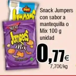 Cash FROIZ Snack Jumpers con sabor a mantequilla o Mix oferta