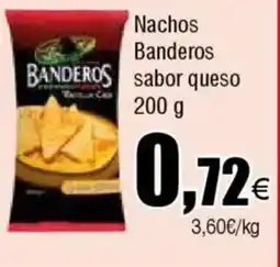 Cash FROIZ Nachos Banderos sabor queso oferta