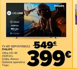 Supeco PHILIPS TV 65" 65PV57000/12 oferta