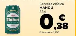 Supeco MAHOU Cerveza clásica oferta