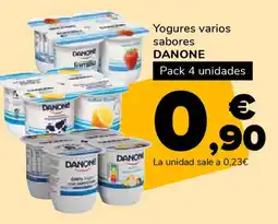 Supeco DANONE Yogures varios sabores oferta