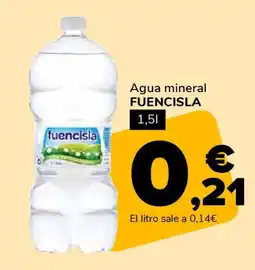 Supeco FUENCISLA Agua mineral oferta