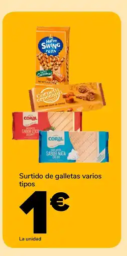 Supeco Surtido de galletas varios tiporolls oferta