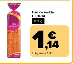 Supeco GLORIA Pan de molde oferta