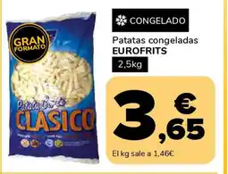 Supeco EUROFRITS Patatas congeladas oferta