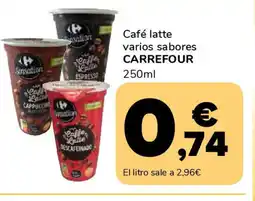 Supeco CARREFOUR Café latte varios sabores oferta
