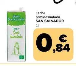Supeco SAN SALVADOR Leche semidesnatada oferta