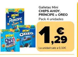Supeco CHIPS AHOY, PRÍNCIPE U OREO Galletas Mini oferta