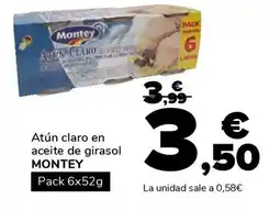 Supeco MONTEY Atún claro en aceite de girasol oferta