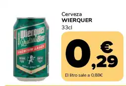 Supeco WIERQUER Cerveza oferta