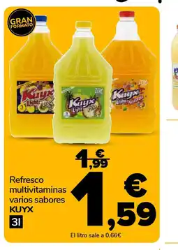 Supeco KUYX Refresco multivitaminas varios sabores oferta