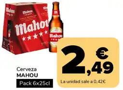 Supeco MAHOU Cerveza oferta