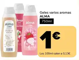 Supeco ALMA Geles varios aromas oferta