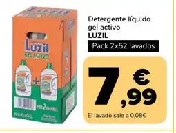 Supeco LUZIL Detergente líquido gel activo oferta