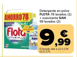 Supeco FLOTa Detergente en polvo oferta