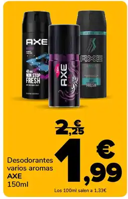 Supeco AXE Desodorantes varios aromas oferta