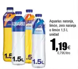 Cash FROIZ AQUARIUS naranja, limón, zero naranja o limón oferta
