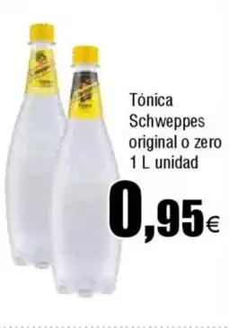 Cash FROIZ Tónica Schweppes original o zero oferta