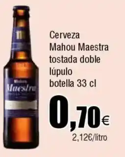 Cash FROIZ Cerveza Mahou Maestra tostada doble lúpulo oferta