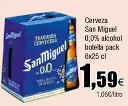 Cash FROIZ SAN MIGUEL Cerveza 0,0% alcohol oferta