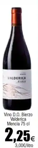 Cash FROIZ Vino D.O. Bierzo Valderica Mencía oferta