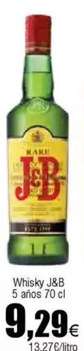 Cash FROIZ J&B Whisky 5 años oferta