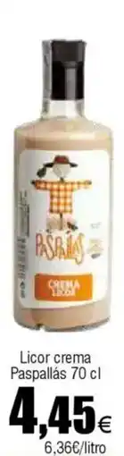 Cash FROIZ PASPALLAS Licor crema oferta