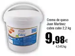 Cash FROIZ Crema de queso Juan Martínez cabra cubo oferta