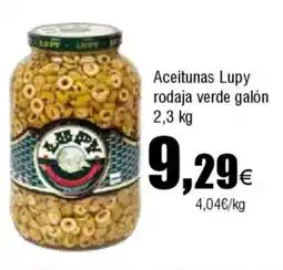 Cash FROIZ LUPY Aceitunas rodaja verde galón oferta