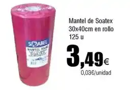 Cash FROIZ Mantel de Soatex 30x40cm en rollo 125 u oferta