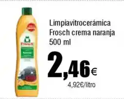Cash FROIZ FROSCH Limpiavitrocerámica crema naranja oferta