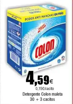 Cash FROIZ COLON Detergente maleta 30 + 3 cacitos oferta