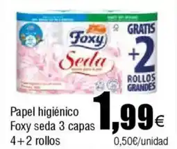 Cash FROIZ FOXY Papel higiénico seda 3 capas 4+2 rollos oferta