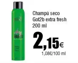 Cash FROIZ GOT2B Champú seco extra fresh oferta