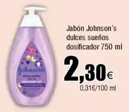 Cash FROIZ JOHNSON'S Jabón dulces sueños dosificador oferta