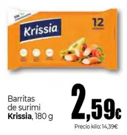 Unide Market KRISSIA Barritas de surimi oferta